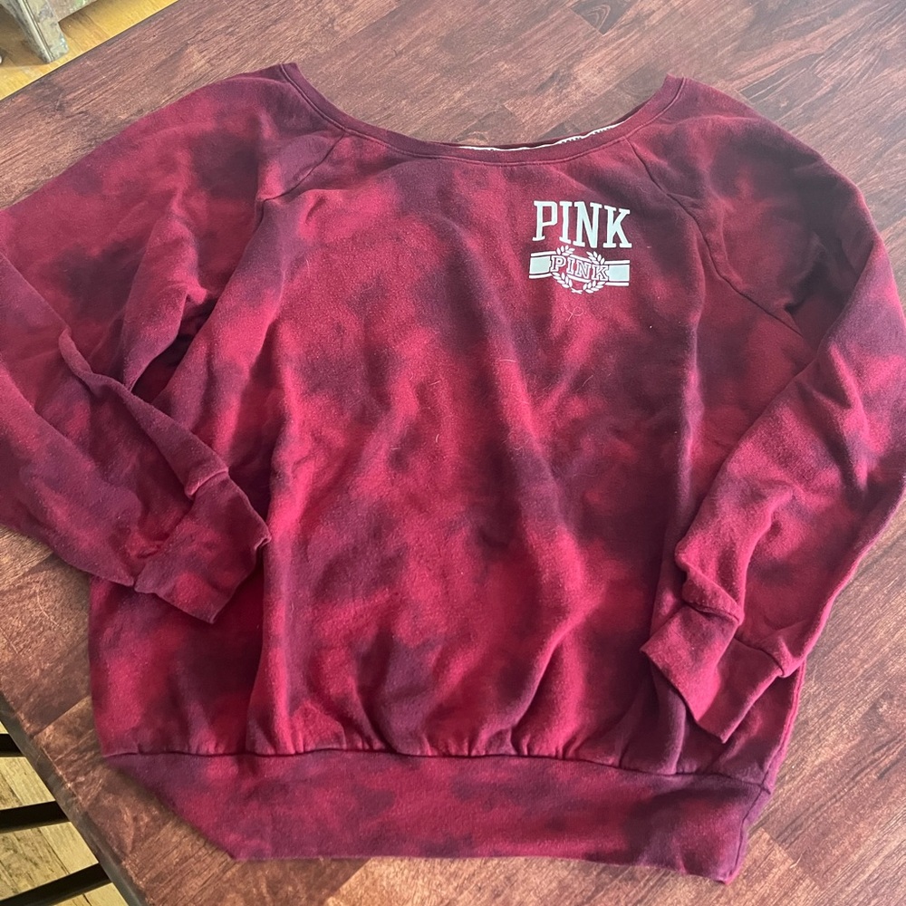 PINK Victoria's Secret Burgundy Sweatshirt